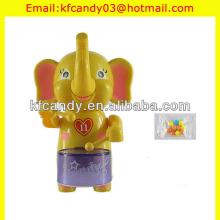 promotional funny druming elephant wind up candy toys for kids