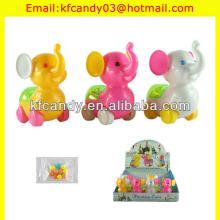 plastic wind up snowy elephant small plastic candy toys for promotional