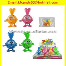 hot selling wind up mini cheap rabbit candy toys for children