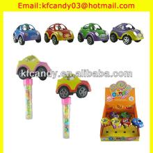 plastic mini colorful pull back cartoon toys candy for kids