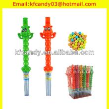 funny plastic colorful carpenterworm animal toy with sweet candy