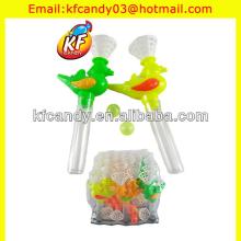High quality plastic teal blowing ball  duck  toy candy