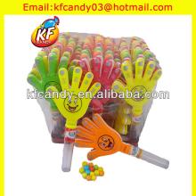 Hot selling plastic clap hand toy candy for children game