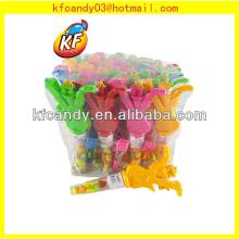 Best selling  plastic  colorful guitar shape whistle candy  toy  for  promotion al