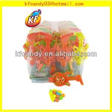 Best quality funny mini plastic whistle sweet candy toys for children