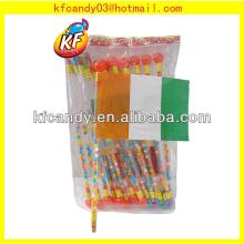 High quality plastic mini paper national flag candy toys novelty for children