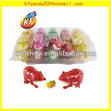 6G Funny plastic frog prince shape toy candy for kids