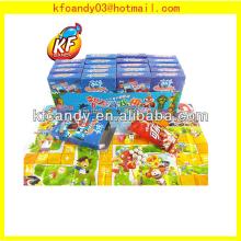 Hot selling plastic sweet intelligence toys puzzle games toys candy