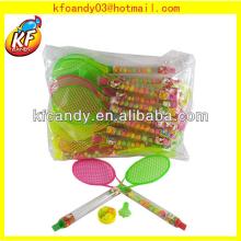 High quality funny tennis racket cheap china candy toy factory