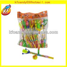 Plastic sweet kids toys candy sweet with whistle candy toys