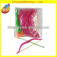 Funny multi-colored plastic bow and arrow china candy toys 2014 for kids