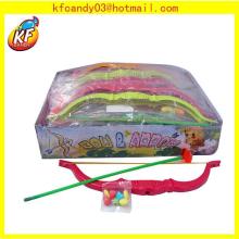 Funny plastic bow and arrow toys candy for kids