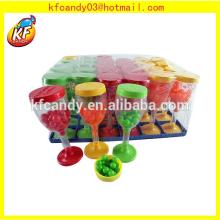Funny plastic mix fruit candy toys cup toys with candy