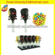 horrible skull head toy candy/candy toy/plastic candy toy