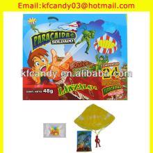 funny mini plastic parachute soldier sweet candy toy factory