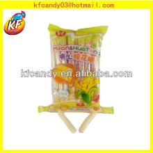 15g Good quality sweet corn flavor long marshmallow candy with filling for promotional