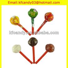 all kinds of flavor sweet lollipop with whistle toy for candy