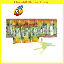 4G New product fruit flavor novelty powder straw candy for promotional