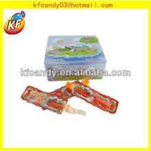 11g hot selling sweet crocodile shape kids fruit drinks candy