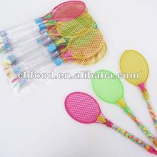 Tennis racket Candy / Racket Toy Candy With Whistle