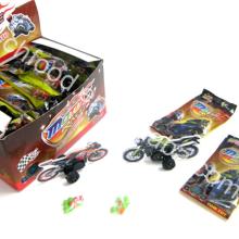New Product! 3D Pull Back Motorcycle Candy Toy