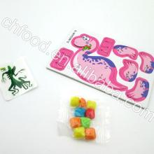 Novelty Cartoon 3D Card Toy With Chewing Gum Candy