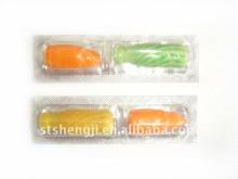 Cola shaped bubble gum