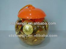  Apple   Shape  Gold Chocolate Coin Candy
