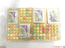 chocolate beans with sandwich  gum 