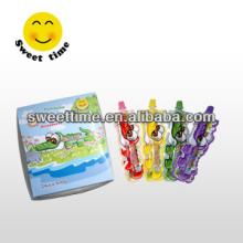 Crocodile fruit flavor syrup sour liquid candy