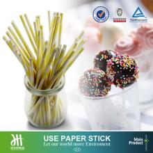 Birthday party colorful sugar candy stick,paper marshmallow stick