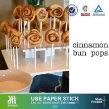 Supply cinnamon bun pops stick paper sticks