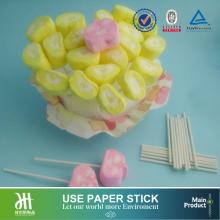 Marshmallow lollipop paper stick,stick for candy floss