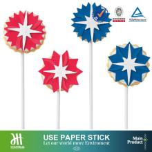 Dessert paper sticks,chocolate biscuits/lollipop candy paper sticks
