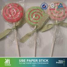 Bulk  white  smooth incision paper stick,cakepop lollipop candy sticks