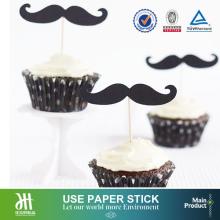 Party decoration paper cupcake toppers  stick , customized   lollipop   stick 
