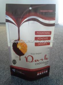 SAFETY FOOD GRADE! stand up ziplock microwavable food  containers  for dark  chocolate  packaging