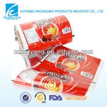 Plastic customed printed lollipop metalized pet film