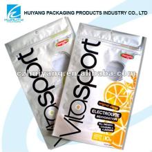 Useful plastic packaging for loose tea bag with zipper top