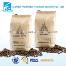 fda certificated plastic printed kraft paper cocoa powder bag 1kg