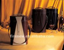 leather wine box, pu wine case, wine carrier, champagne box