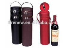 Single Champagne Bottle Leather Box, Wine Carrier
