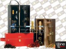 Leather Champagne bottle box