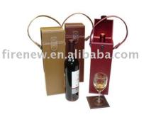 Leather wine box, champagne box, whisky case