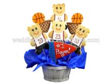 Basketball Fan Sugar Cookie Basket