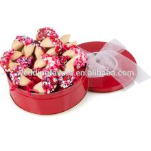 Romantic Heart Sprinkles Fortune Cookie Gift Tin