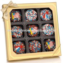 Patriotic Box of 9 Chocolate Dipped Oreos