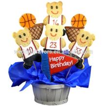 Slam Dunk Birthday Basketball Sugar Cookie Bouquet