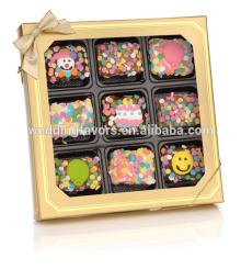 Birthday  Mini  Chocolate Dipped Rice Krispies