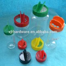 color salt and pepper bottle caps